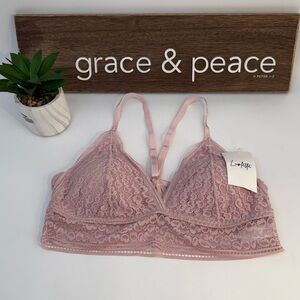 Pink Lace Bralette